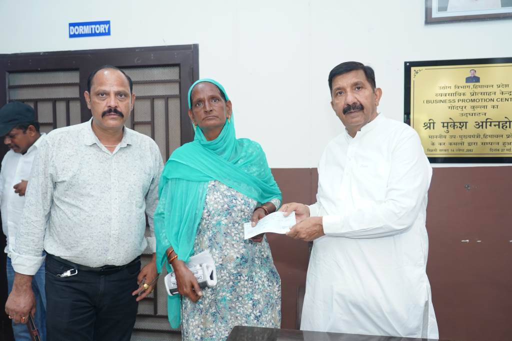 Mukesh Agnihotri hears public grievances at Business Promotion Centre Gondpur Bulla distributes cheques worth Rs 360 lakh in financial assistance